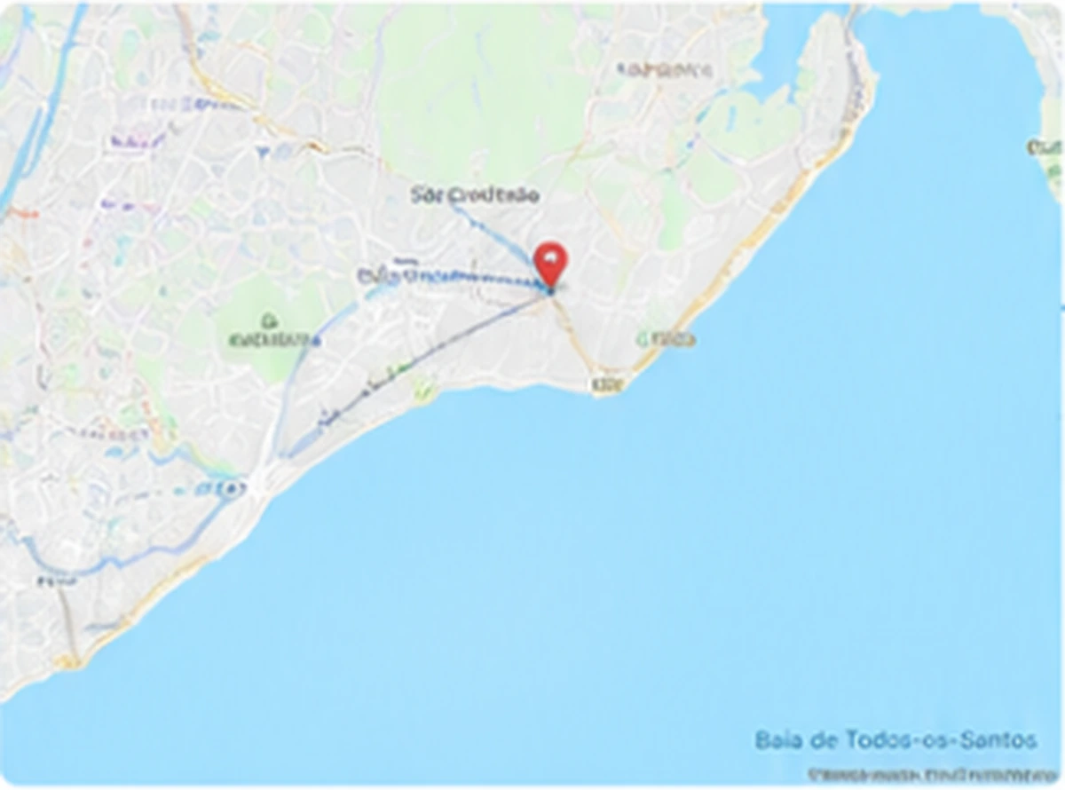 Mapa da base ACAD em Salvador